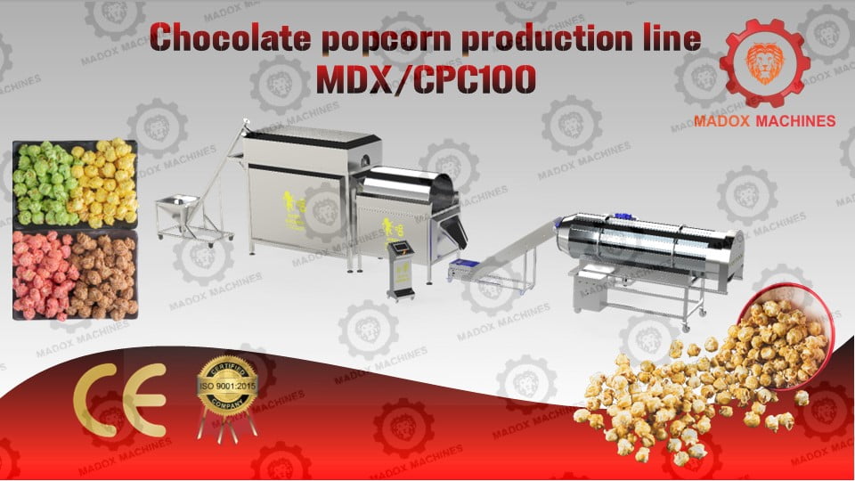 Chocolate Popcorn production line MDXCPC100