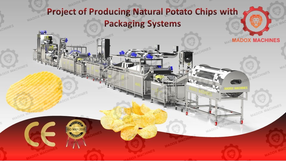 Project of producing natural potato chips with packaging systems