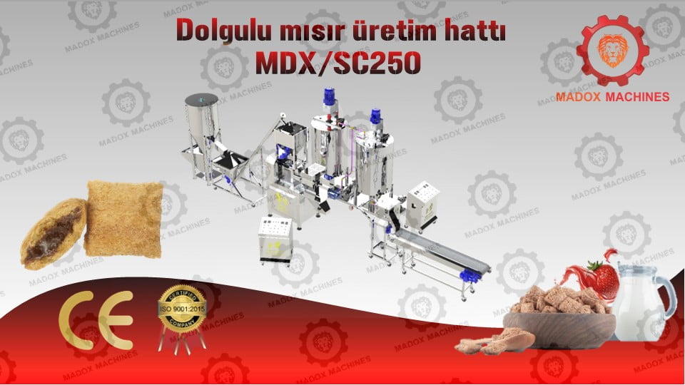 dolgulu mısır üretim hattı MDXSC250