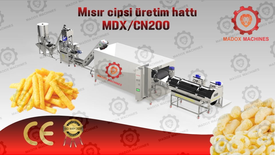 mısır cipsi üretim hattı MDXCN200