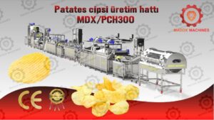 patates cipsi üretim hattı MDXPCH300