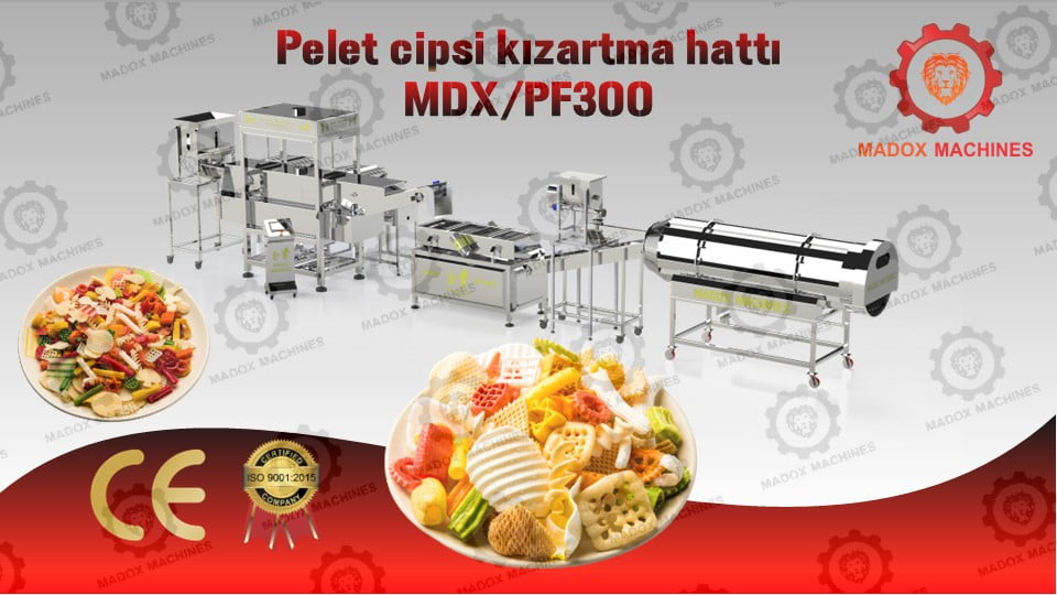 pelet cipsi kızartma hattı MDXPF300