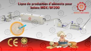 Ligne de production d'aliments pour bébés MDXBF200