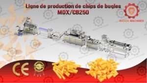 Ligne de production de chips de bugles MDXCB250