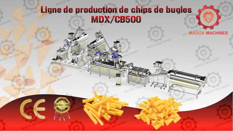 Ligne de production de chips de bugles MDXCB500