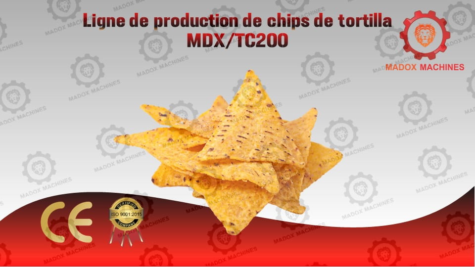 Ligne de production de chips de tortilla MDXTC200