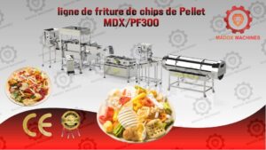 ligne de friture de chips de Pellet MDXPF300