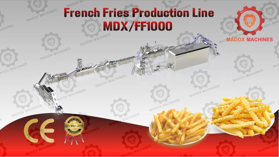 French fries production line MDXFF1000
