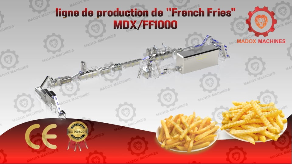 ligne de production de French Fries MDXFF1000