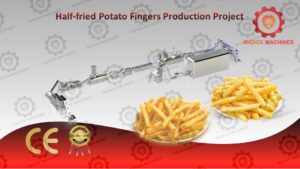 Half-fried potato fingers production project