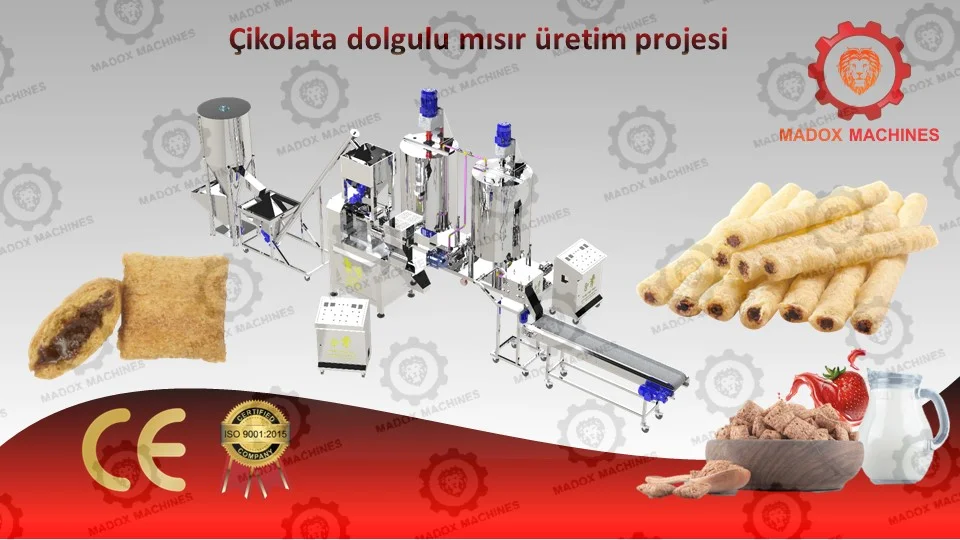 çikolata dolgulu mısır üretim hattı