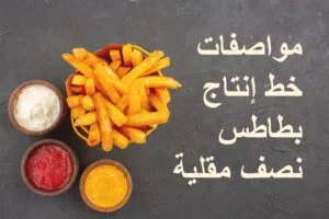 مواصفات خط إنتاج بطاطس نصف مقلية